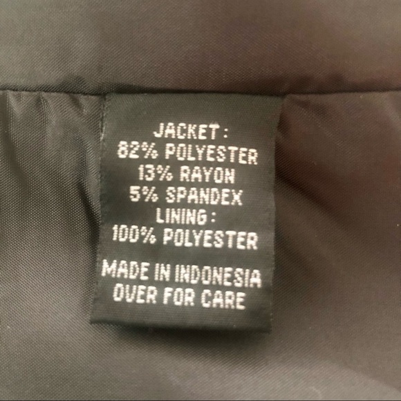 🌼 BCX Junior's Black Tweed One Button Blazer, L - Picture 8 of 9